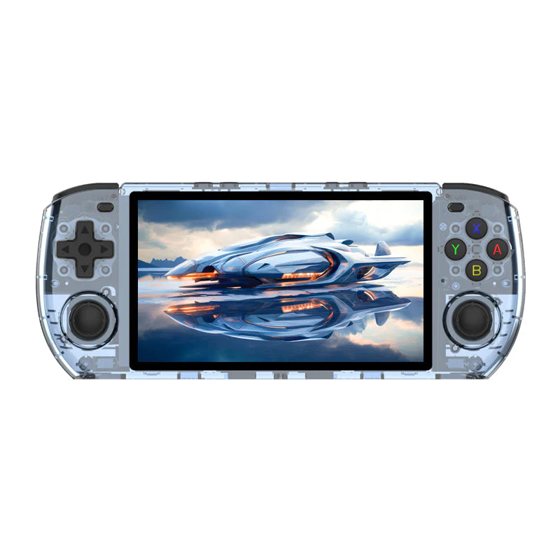 Powkiddy RGB10MAX3 Handheld Game Console - Transparent Blue / 16GB (No  Games)