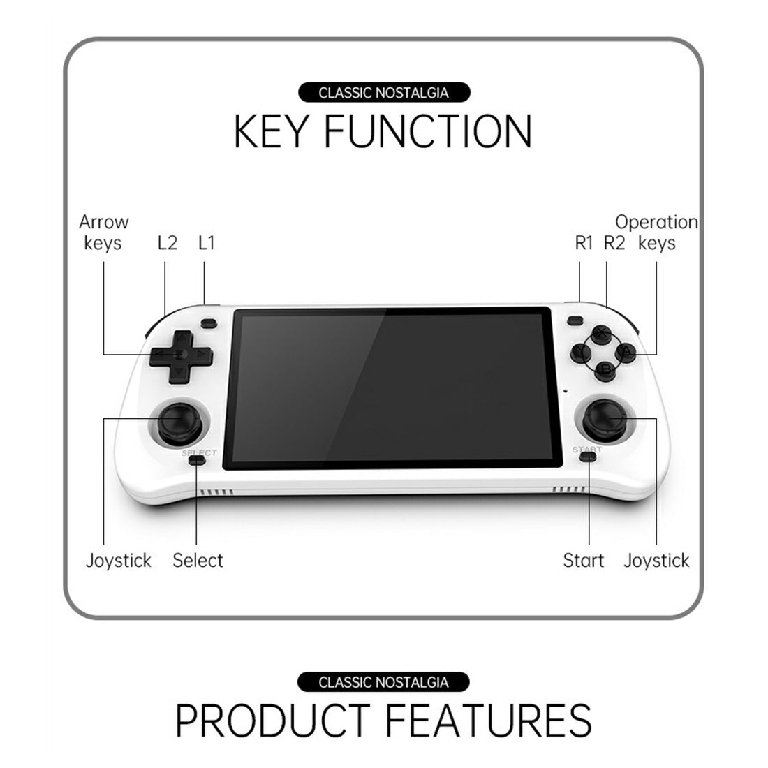 Powkiddy RGB10MAXⅡ 5-inch Handheld Retro Game Console