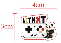 Litnxt Panda Sticker (No delivery if purchased individually)