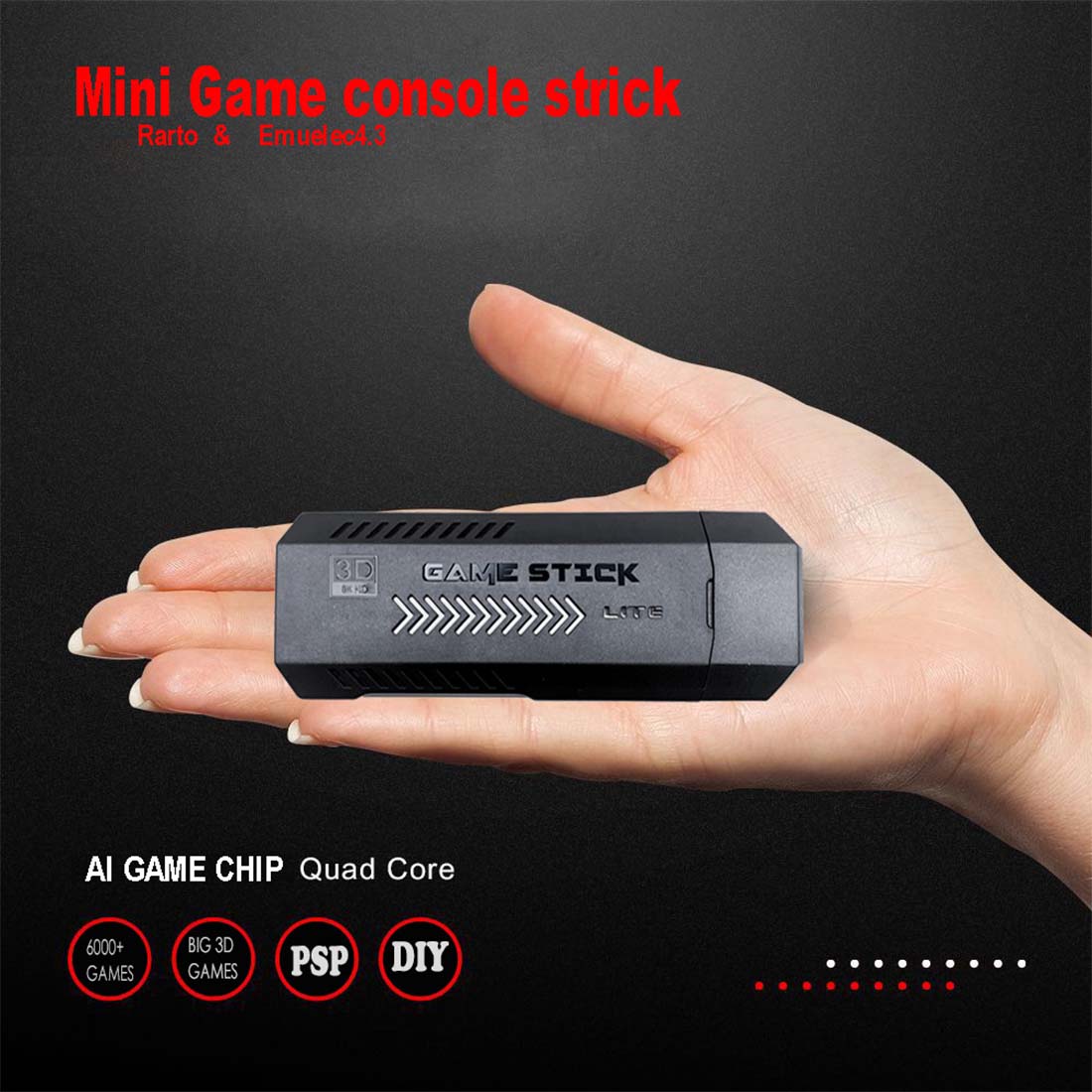 M10 X2PLUS 4K HD Mini Home Video Retro Game Stick