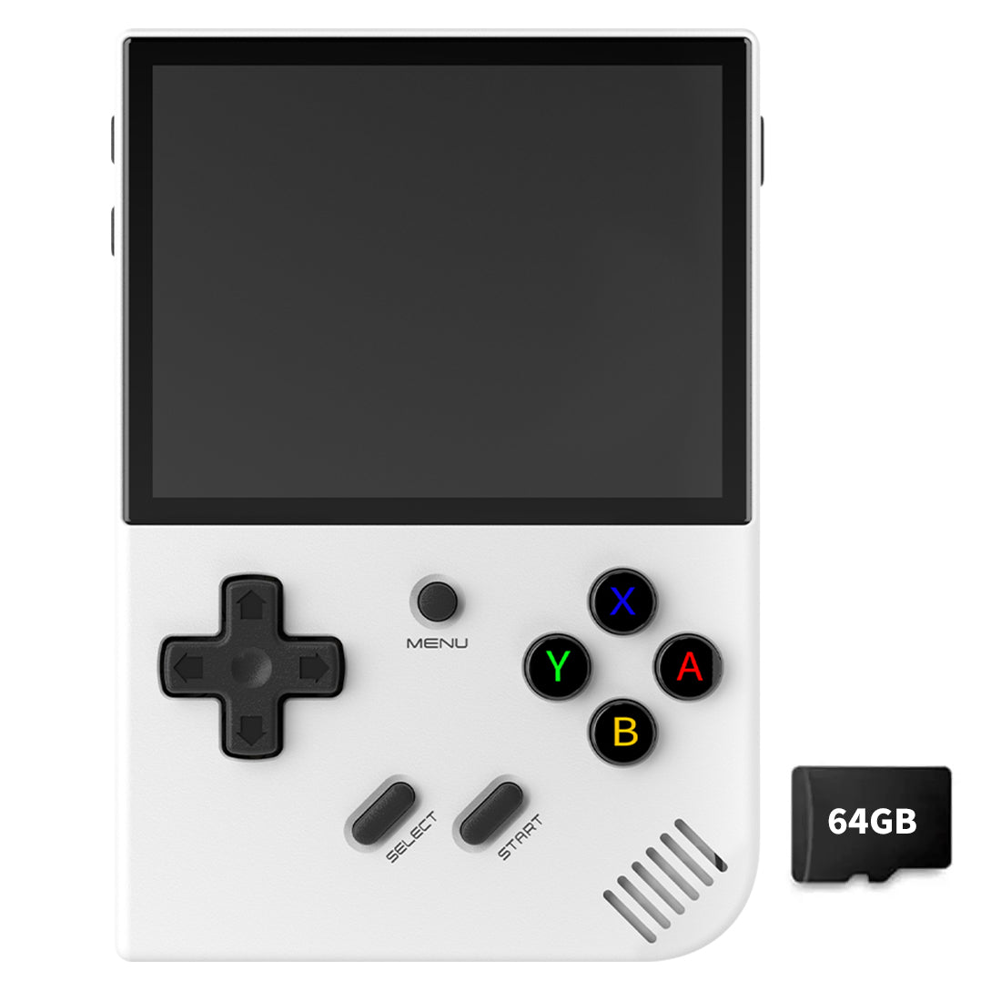Anbernic RG35XX Plus Retro Handheld Game Console - White / 64GB