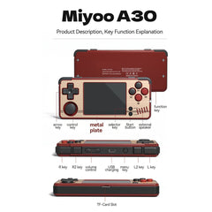 Miyoo A30 Spruce OS Retro Game Console