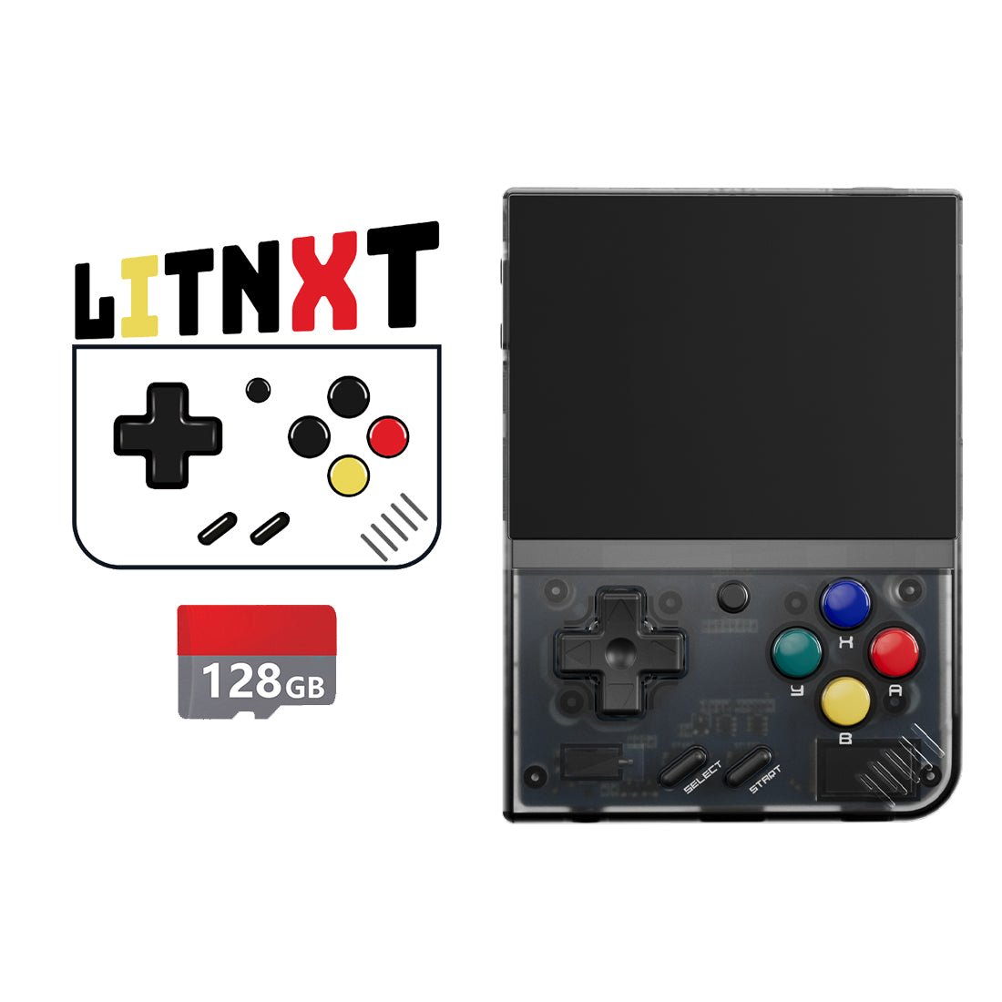 litnxt-miyoo-mini-plus-transparent-black-128gb-onion-os