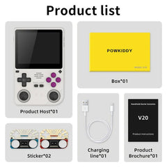 Powkiddy V20 3.5-Inch IPS Vertical Handheld Gaming Console