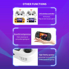 Powkiddy X35H 3.5-Inch IPS Screen Horizontal Handheld Gaming Console